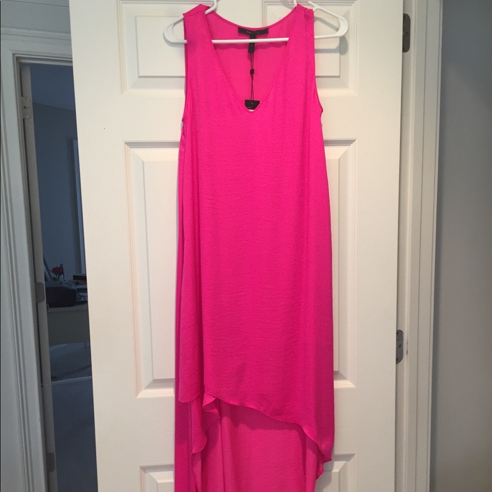Beautiful pink asymmetrical BCBG dress!